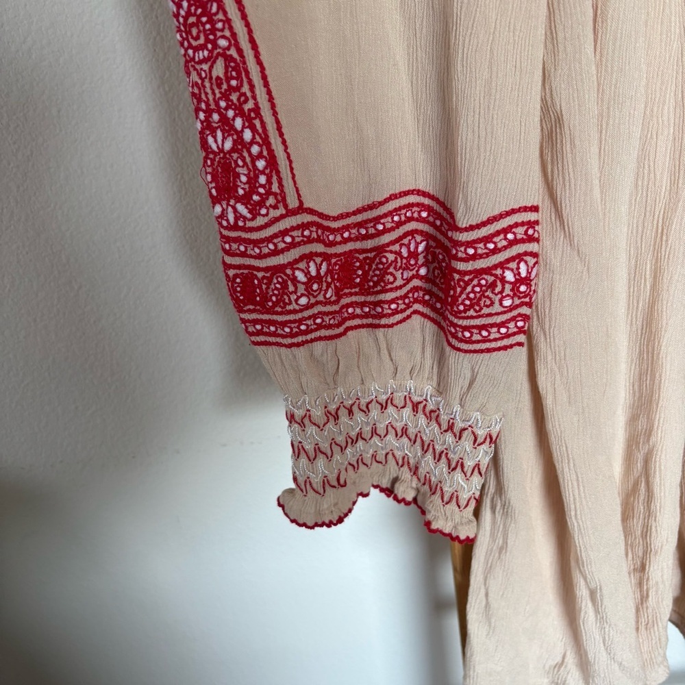 Free People Wind Willow Mini Peasant Dress - Picture 8 of 11